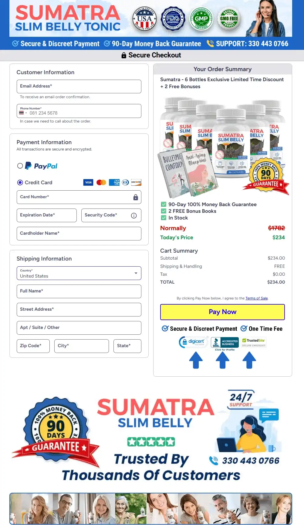 Sumatra Slim Belly Tonic Order Page